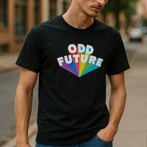 ODD FUTURE Black Short Sleeve Graphic Tee Small Tyler the Creator Hip Hop Skater